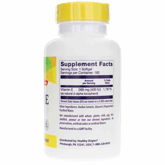 Vitamin E 400 IU, HLO